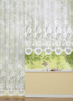 Blumenfenster-Store mit Automatikfaltenband 1:3 