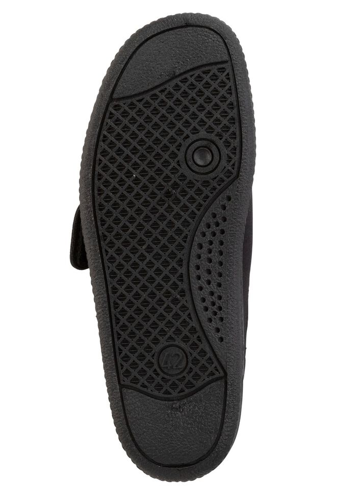 Hausschuh aus weichem, elastischem Textilmaterial 