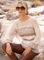 Pullover mit dekorativen Effekten 