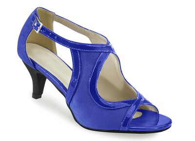 Außergewöhnliche Sandalette mit gepolsterter Lederdecksohle 