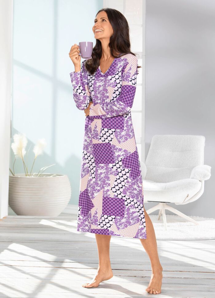 Hauskleid mit V-Ausschnitt 