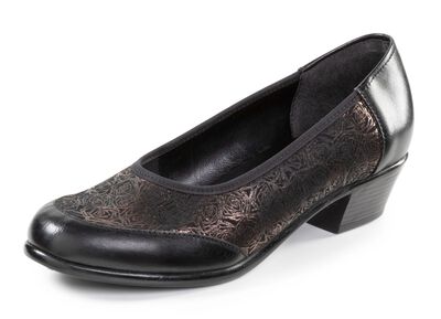 ELENA EDEN, elegante Damen-Pumps, Weite H, mit Gummizug 