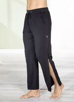 Schlaf- und Freizeithose mit Rei&szlig;verschluss SCHWARZ