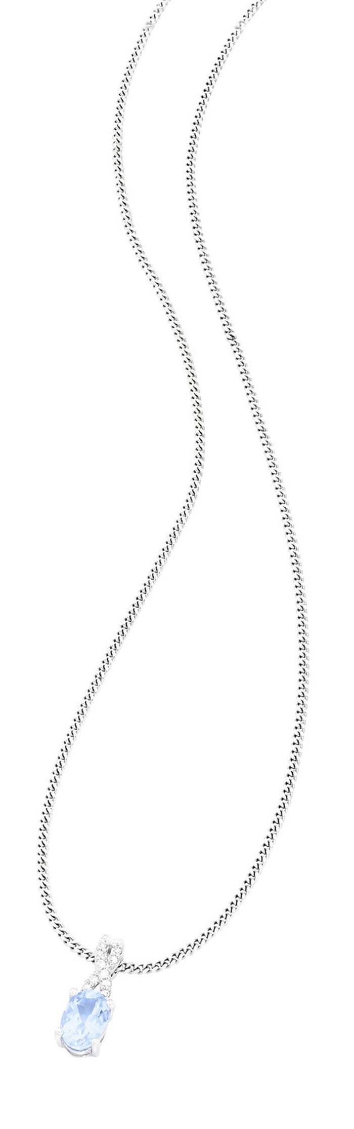 Wundersch&ouml;ner Anh&auml;nger mit Diamanten und Aquamarin 