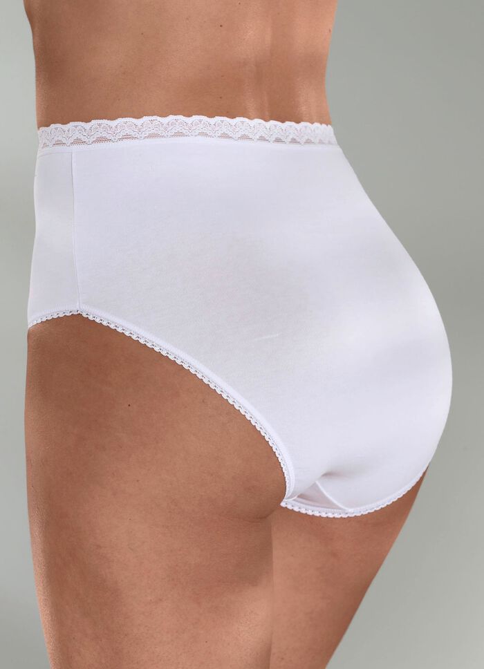 Dreierpack Slips mit Spitze 