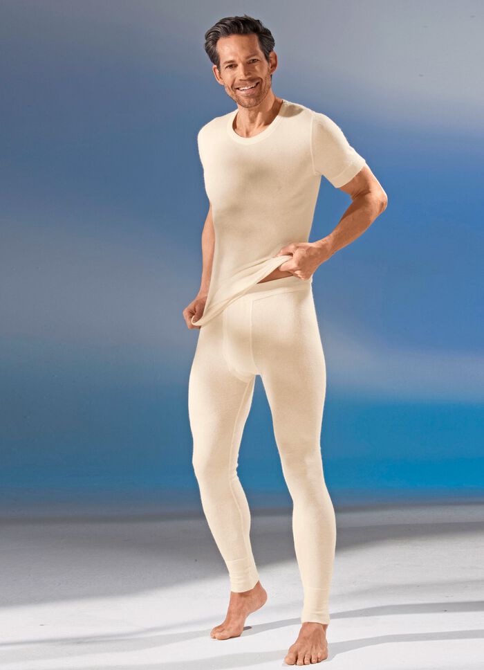 Schlupfjacke, kurzarm, mit Angora, in Ecru 