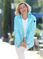 Funktionsjacke mit fester Kapuze 