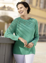 Pullover in Strickmix JADEGRÜN