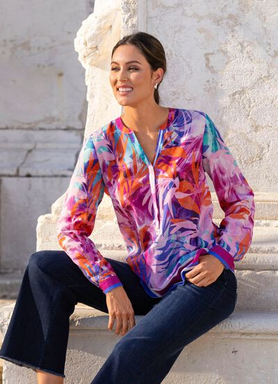 Tunika mit sch&ouml;ner Bord&uuml;re 