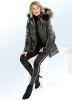 Jacke mit abnehmbarem Kunstpelz-Besatz 