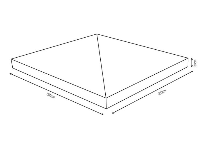 Schutzhaube f&uuml;r Pavillondach 