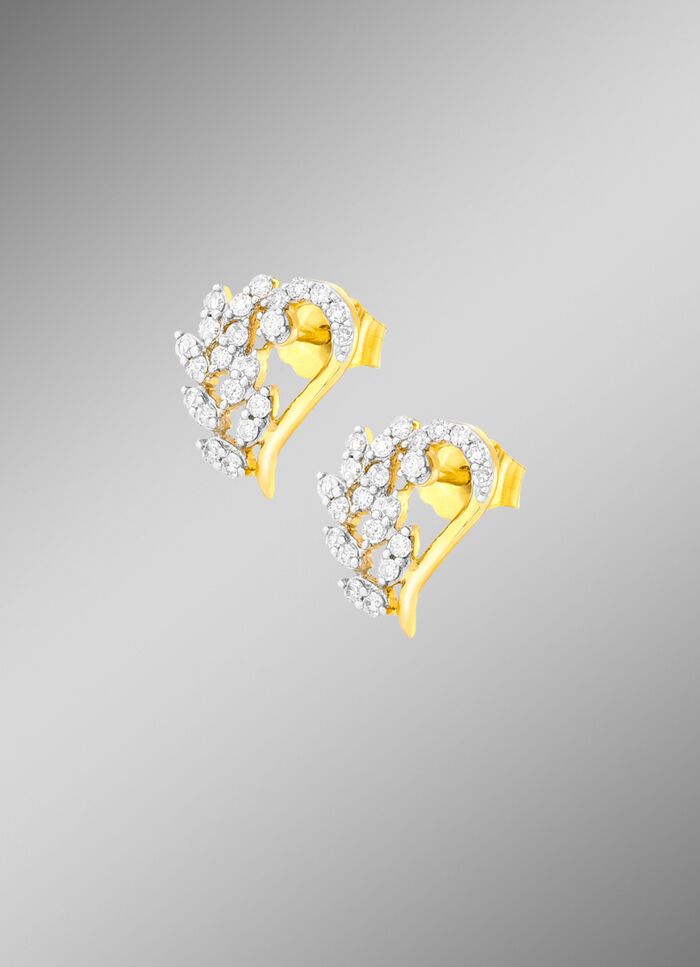 Romantische Herz Ohrstecker 