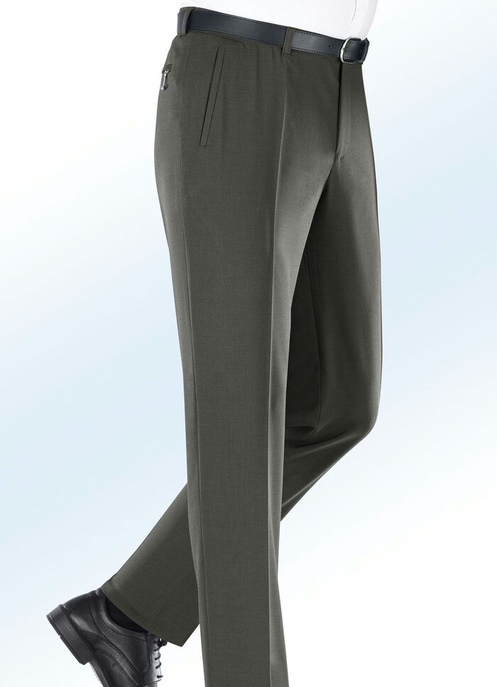 "Klaus Modelle"-Unterbauchhose in 4 Farben OLIV MELIERT