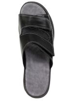 Komfortable Damen-Pantoletten, Weite K, mit Klettverschluss 