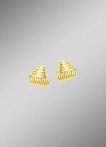 Schöne Ohrstecker mit Rillendesign 