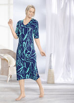 Hauskleid mit V-Ausschnitt