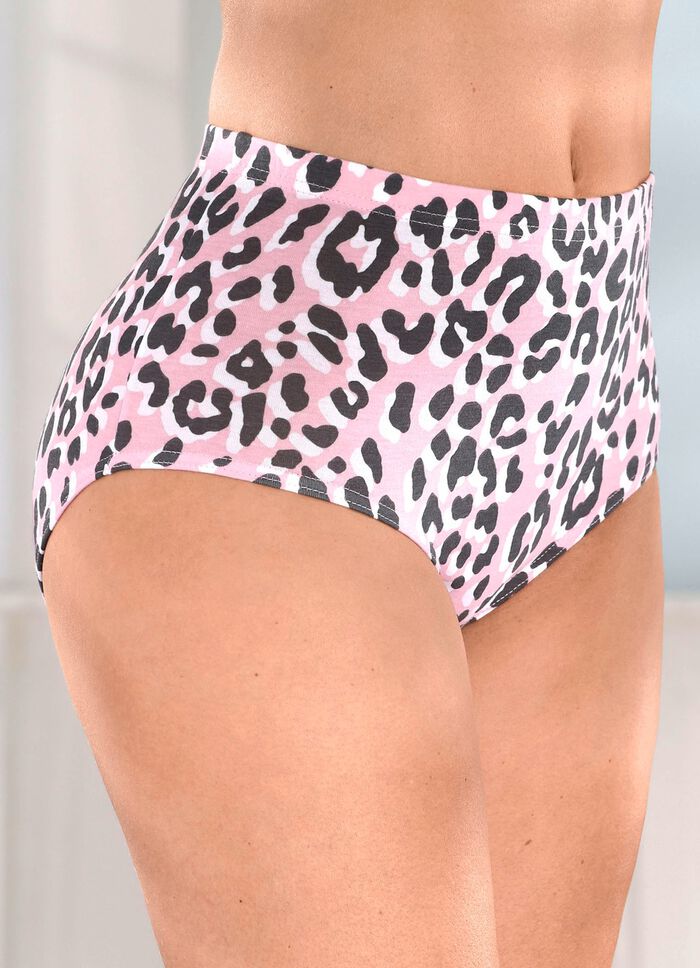 Viererpack Slips mit h&uuml;bschem Raubtierdessin 