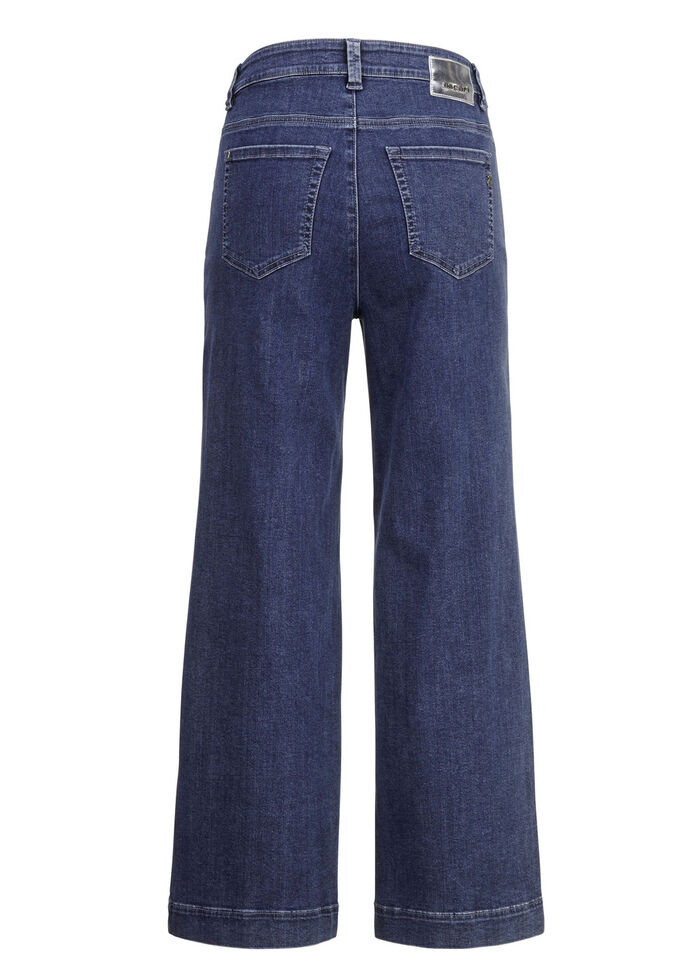 Jeans-Culotte mit luftig-weitem Bein DUNKELBLAU