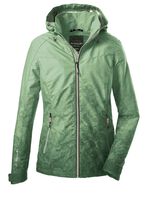 Modische Damen-Softshell-Jacke mit abnehmbarer Kapuze PISTAZIE