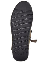 ELENA EDEN Schnür-Bootie aus Veloursleder TAUPE