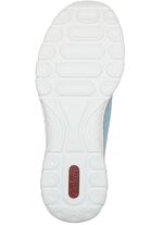 Rieker Sneaker mit Elastik-Zierschn&uuml;rung HELLBLAU-WEISS