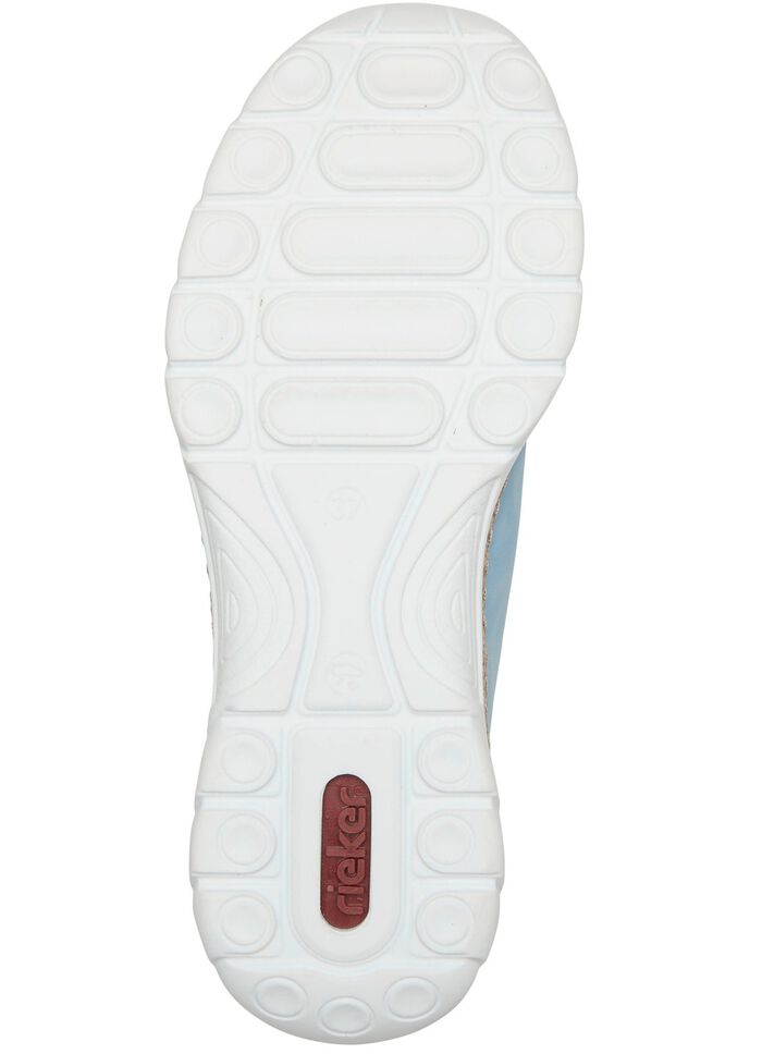 Rieker Sneaker mit Elastik-Zierschn&uuml;rung HELLBLAU-WEISS