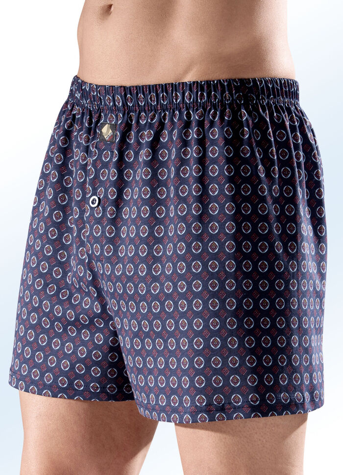 Viererpack Boxershorts, allover dessiniert 
