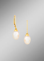 Zeitlose Ohrhänger mit Süßwasser-Zuchtperlen 