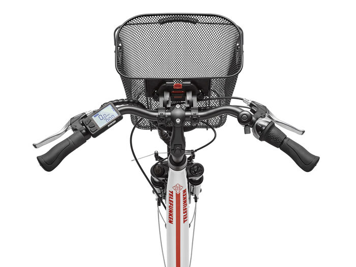 City-E-Bike mit Komfort-Ausstattung von Telefunken WEISS