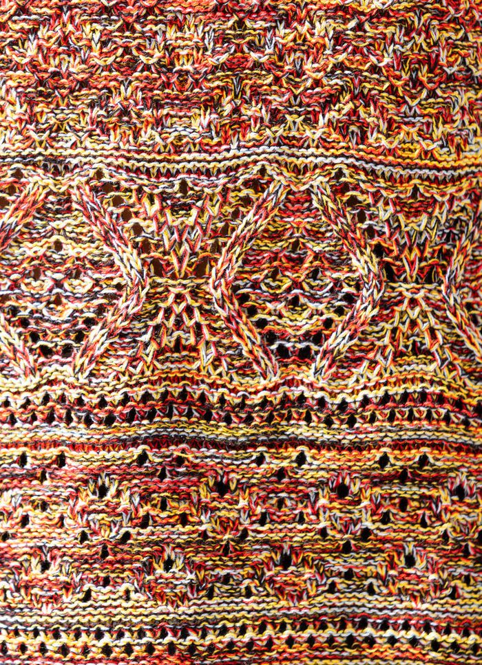 Pullover aus Melangegarn ROT-GELB-MULTICOLOR