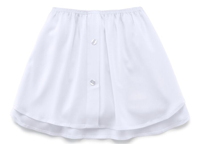 Blusensaum aus feinem Viskose-Jersey WEISS