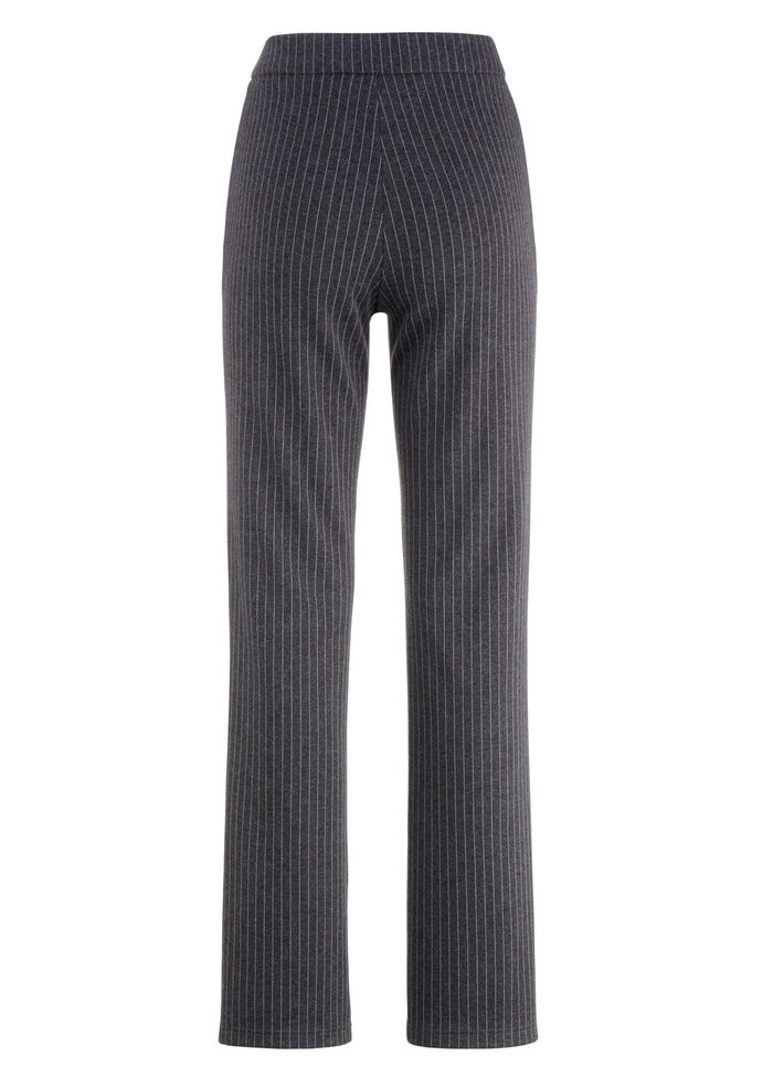 Nadelstreifenhose in modischer Weite ANTHRAZIT-HELLGRAU