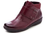 ELENA EDEN, atmungsaktive Damen-Boots, Weite H, mit Rei&szlig;verschluss BORDEAUX