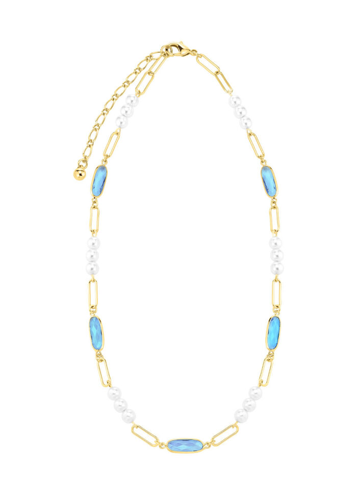 Schmuckset, 3-teilig, aus Messing mit Kristallsteinen 