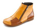Gemini Stiefelette mit Zierrei&szlig;verschluss GELB-BRAUN