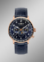 Quartz Herrenuhr mit rotgoldfarbenem Edelstahlgehäuse