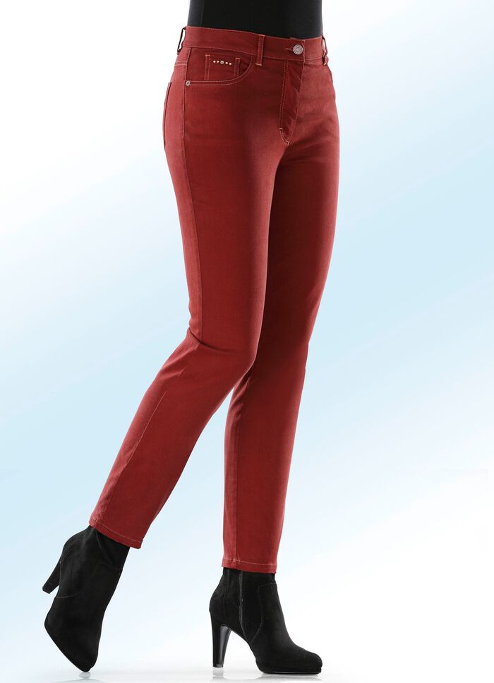 Hose in 5-Pocket-Form mit softem Griff 