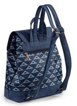 Rucksack mit effektvoll dessiniertem Textil DUNKELBLAU