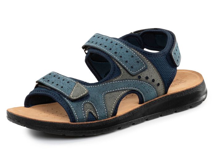 Sandale aus Synthetik und Textil 