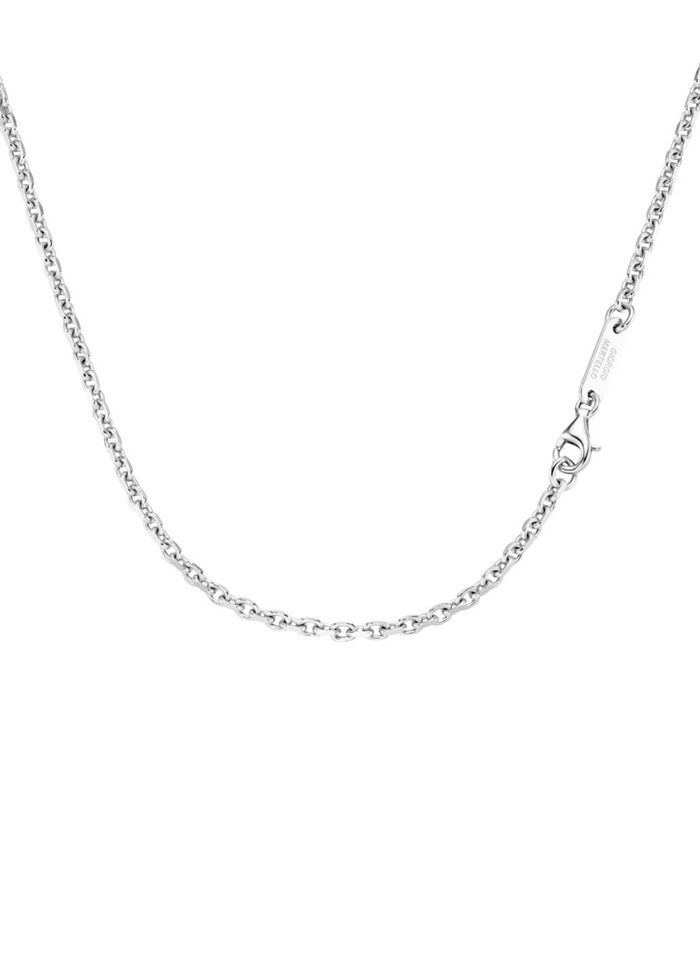 Diamantierte Ankerkette in edlem Silber 