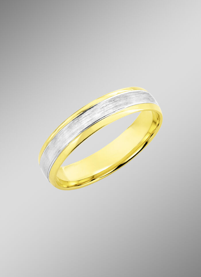 Klassischer Trauring in Bicolor 