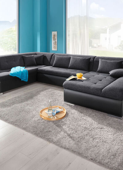 Wohnlandschaft mit Bettfunktion 