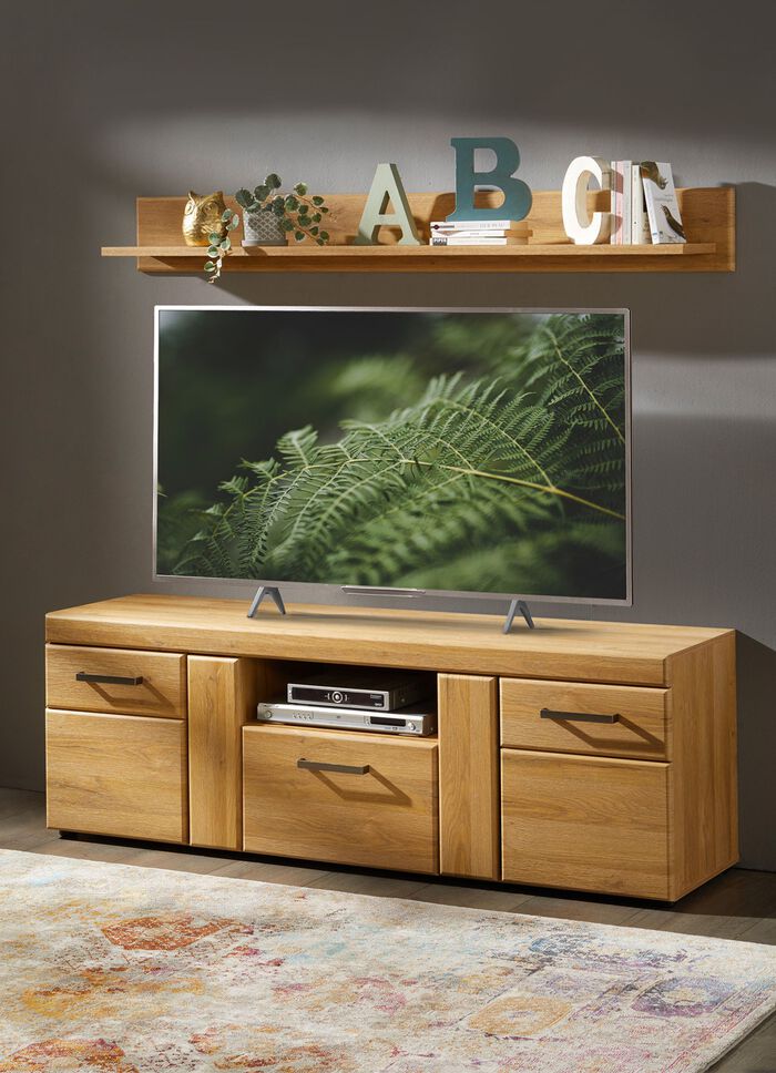 TV-Longboard mit Wandboard EICHE HELL