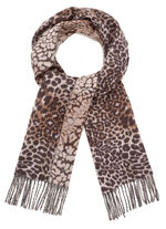 Schal mit Raubtierfell-Dessin 