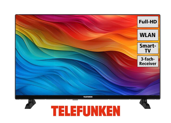 Telefunken XFTO750S Full-HD-Smart-LED-Fernseher-TV-32'' 