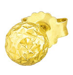 Vergoldete Ohrstecker mit facettierten Kugeln