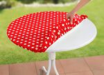 Abwaschbare Spann-Tischdecke ROT