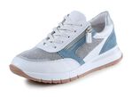 ELENA EDEN Sneaker aus Nappa-, Veloursleder und Textil in Netzoptik 