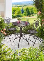 Gartenm&ouml;bel-Set, 3-teilig, aus Metall 