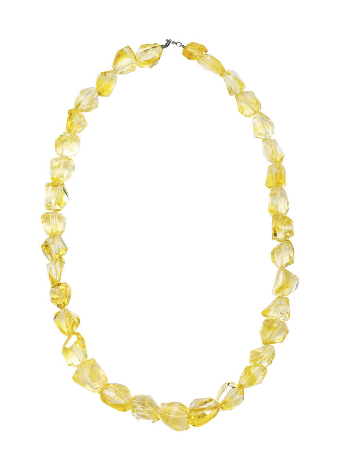 Strahlende Eleganz: Halskette mit echt Lemonquarz 